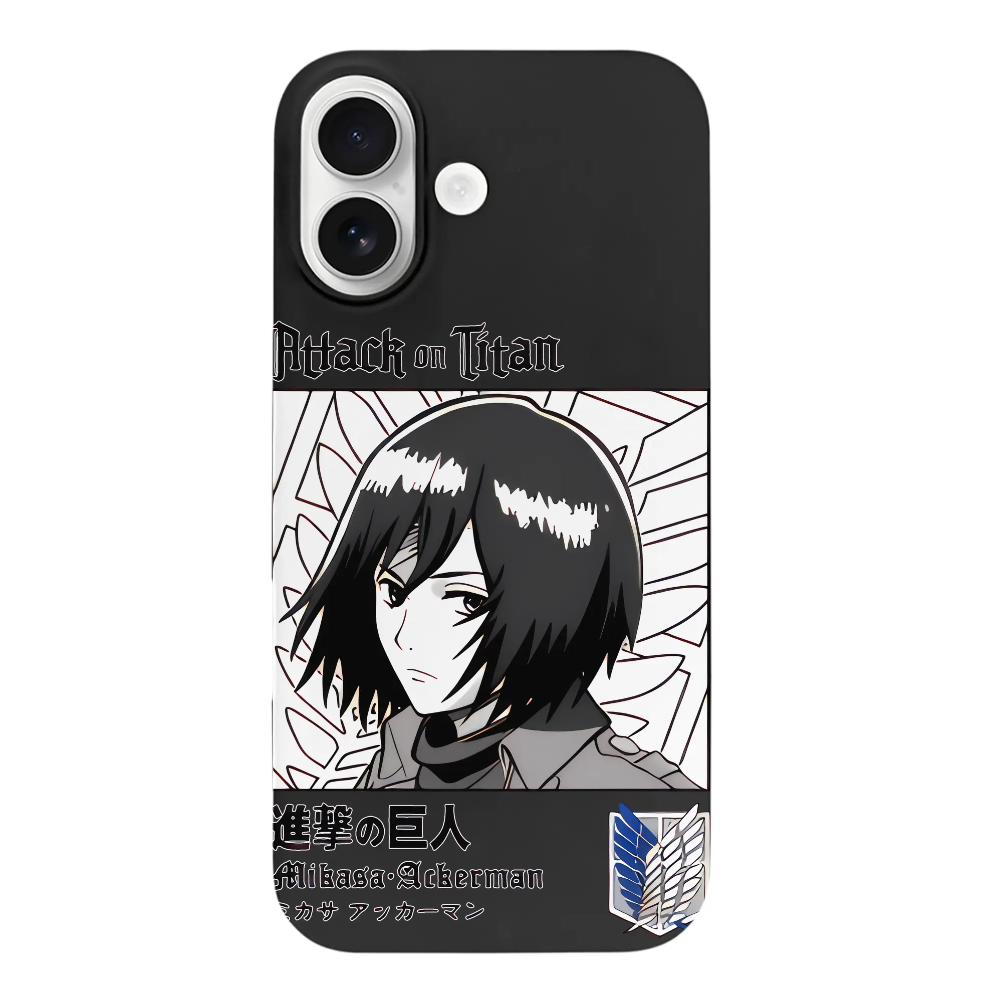 進撃の巨人 グッズ ミカサ・アッカーマン - iPhone 17 シリーズ シリコンケース 薄型 耐衝撃 指紋防止 ソフトタッチカバー 精密フィット 傷防止 保護ケース iPhone 17/17 Air/17 Pro/17 Pro Max 対応